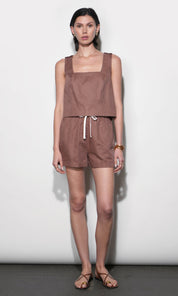 Haley Square Neck Cross Back Top