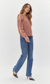 Millie Cold Shoulder Knit Top