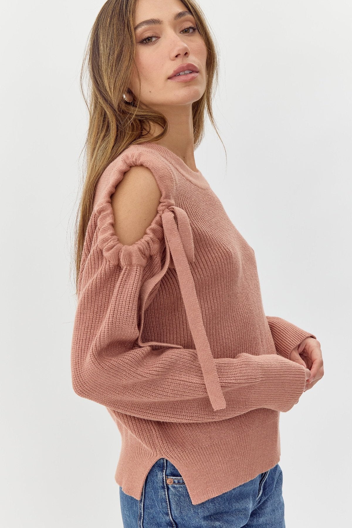 Millie Cold Shoulder Knit Top