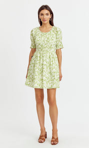 Rendy Puff Sleeve Dress
