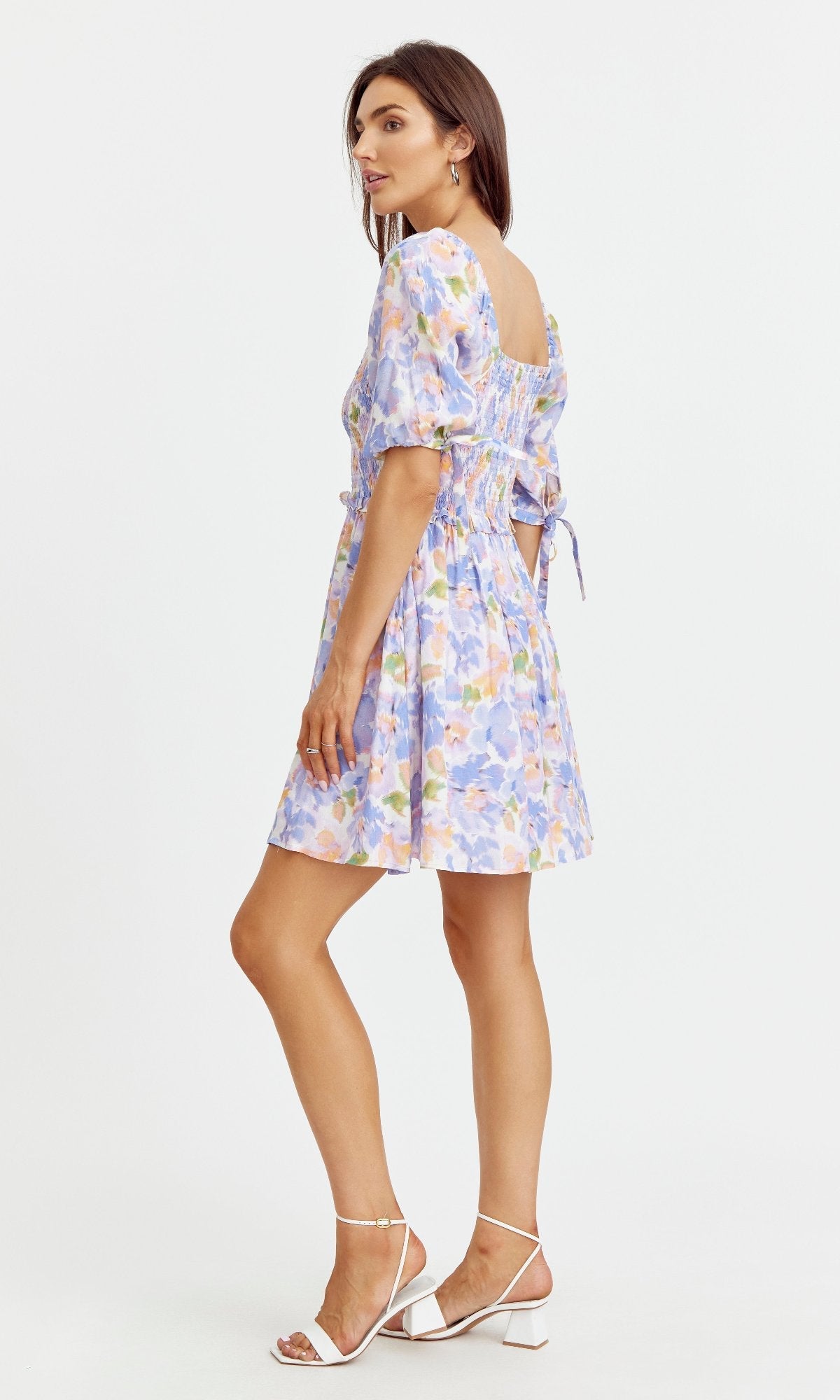Ritali Floral Smocked Mini Dress