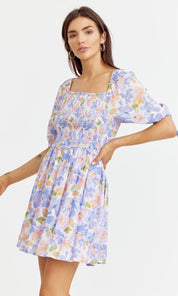 Ritali Floral Smocked Mini Dress