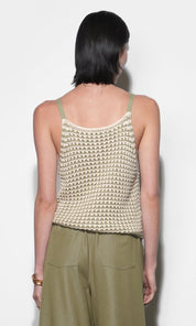 Quincy Crochet Knit Sleeveless Top