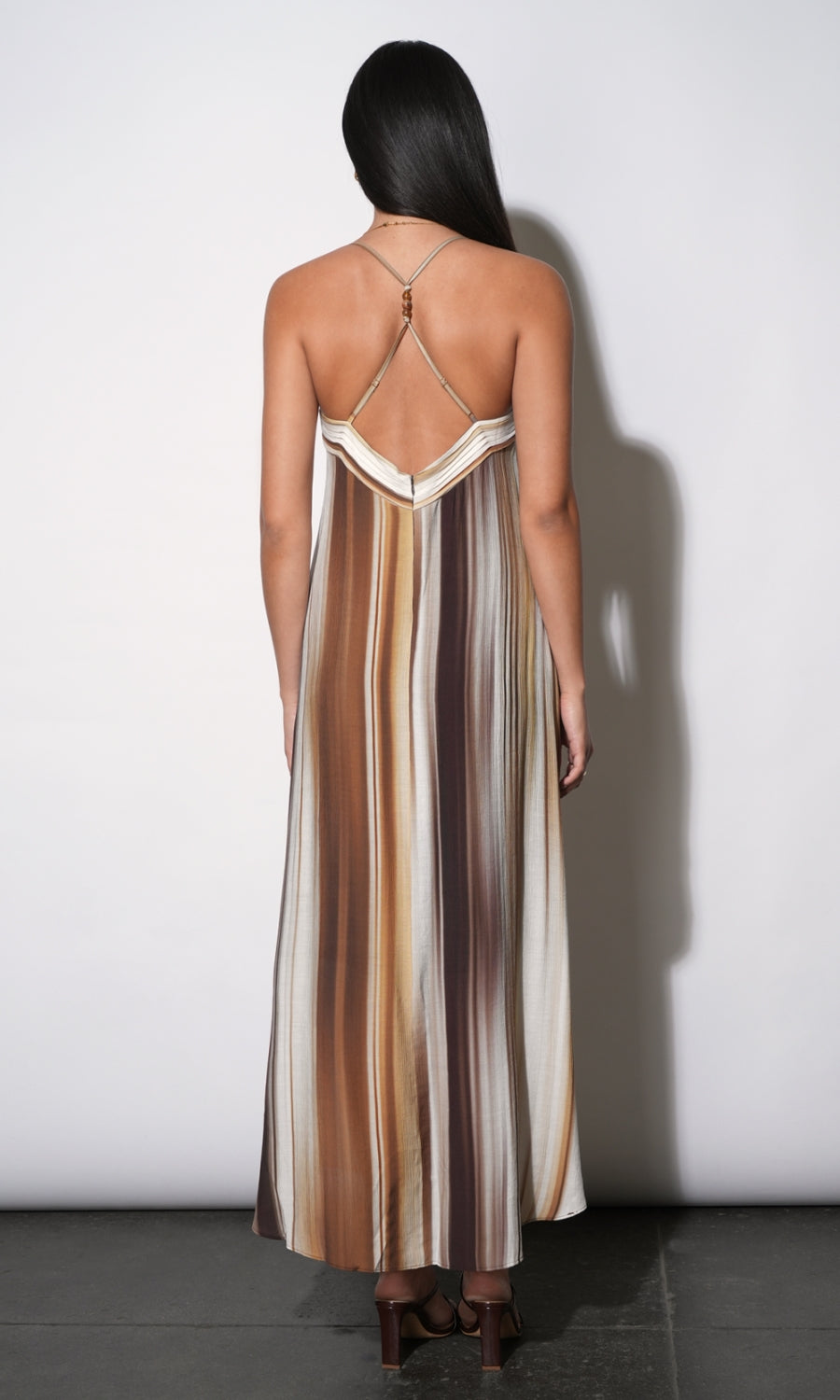 Stella Vertical Watercolor Maxi Dress