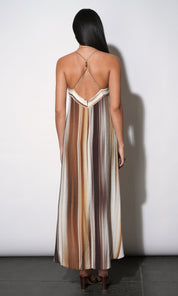 Stella Vertical Watercolor Maxi Dress