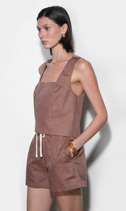 Haley Cuffed Hem Drawstring Shorts