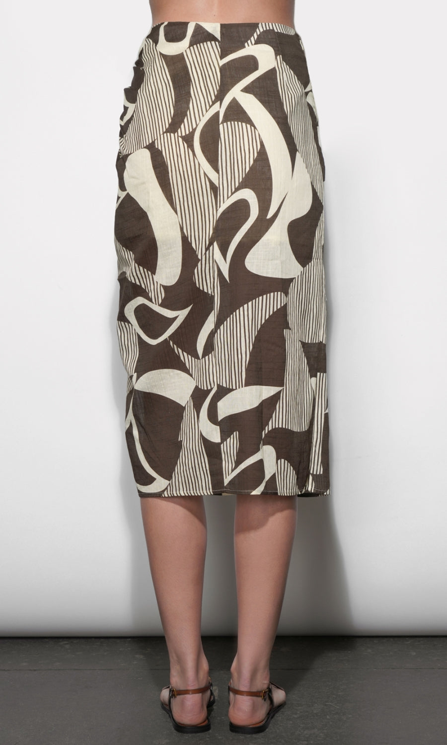 Iris Draped Midi Skirt