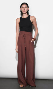 Taryn Waist Tie Detailed Wide Leg Pants