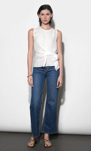 Lola Sleeveless Side Tie Blouse