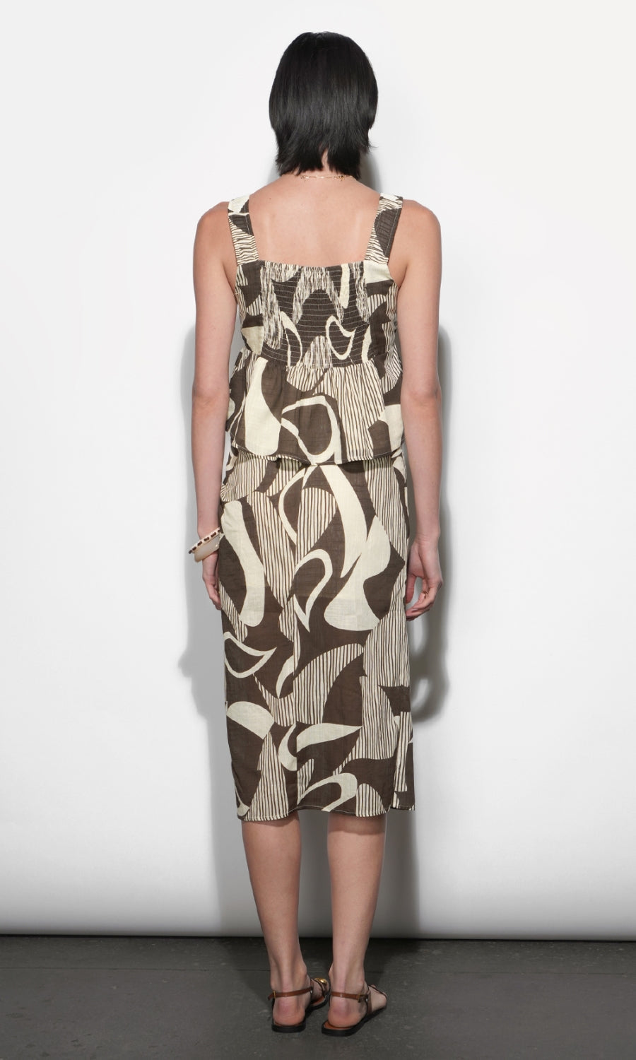Jasmine Ruched Bodice Peplum Top