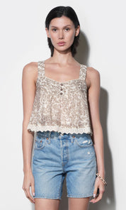 Wanda Pintucked Top