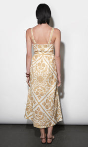 Layla Scarf Print Midi Dress