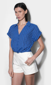 Farah Dolman Cuff Sleeve Tie Front Shirt
