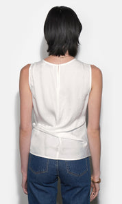 Lola Sleeveless Side Tie Blouse