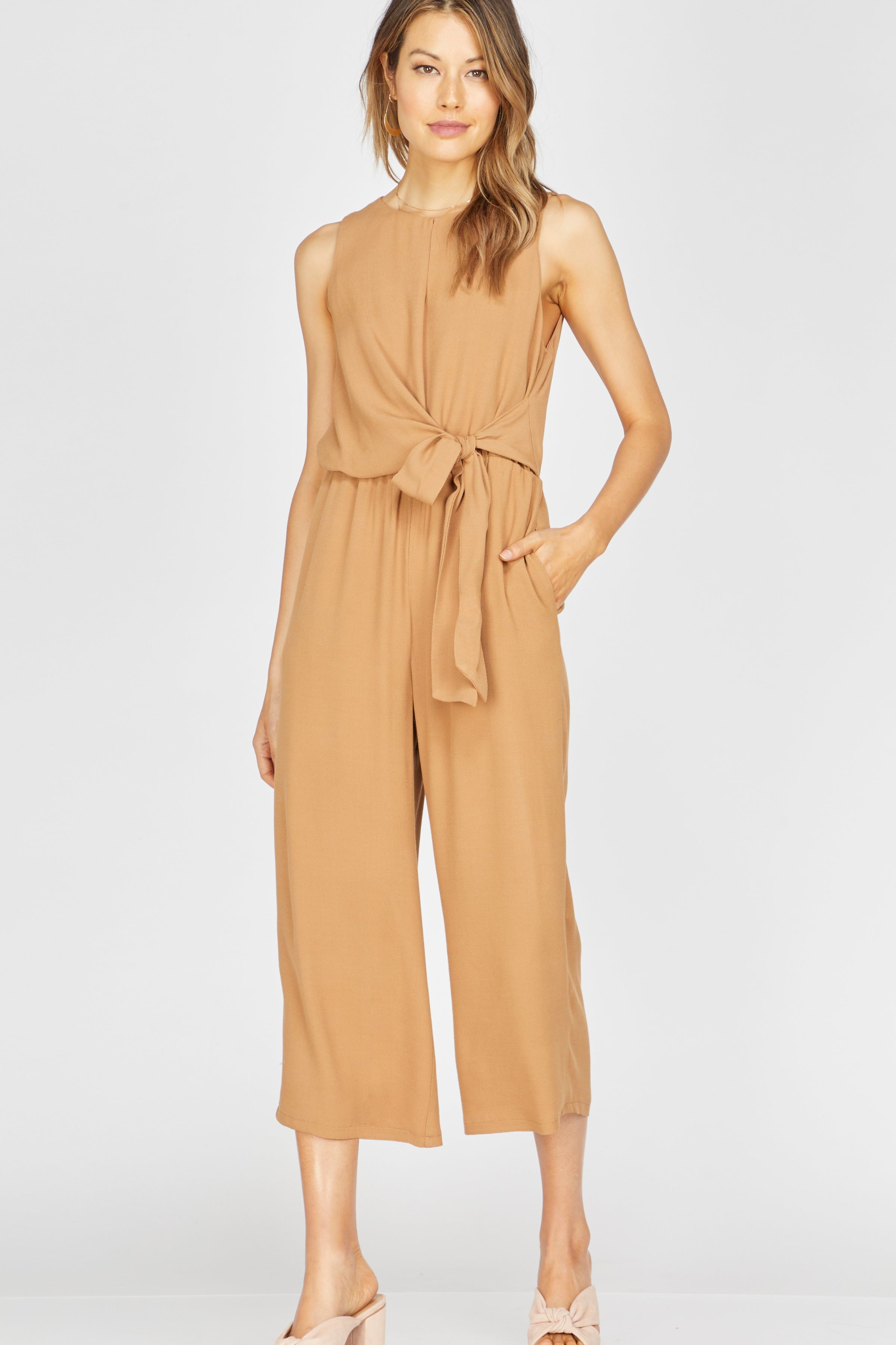 Margot Wrap-Tie Jumpsuit