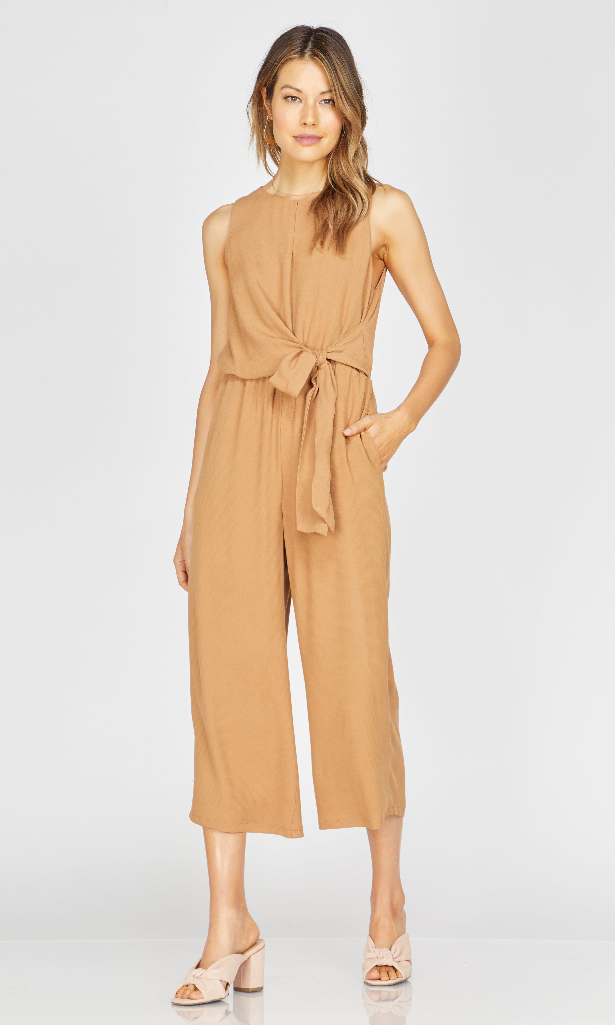 Margot Wrap-Tie Jumpsuit