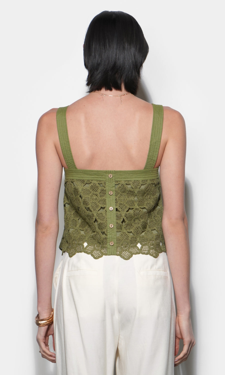 Kandace Crochet Lace Sleeveless Top