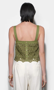 Kandace Crochet Lace Sleeveless Top