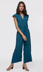 Daphne Flutter Sleeve Culotte Jumpsuit
