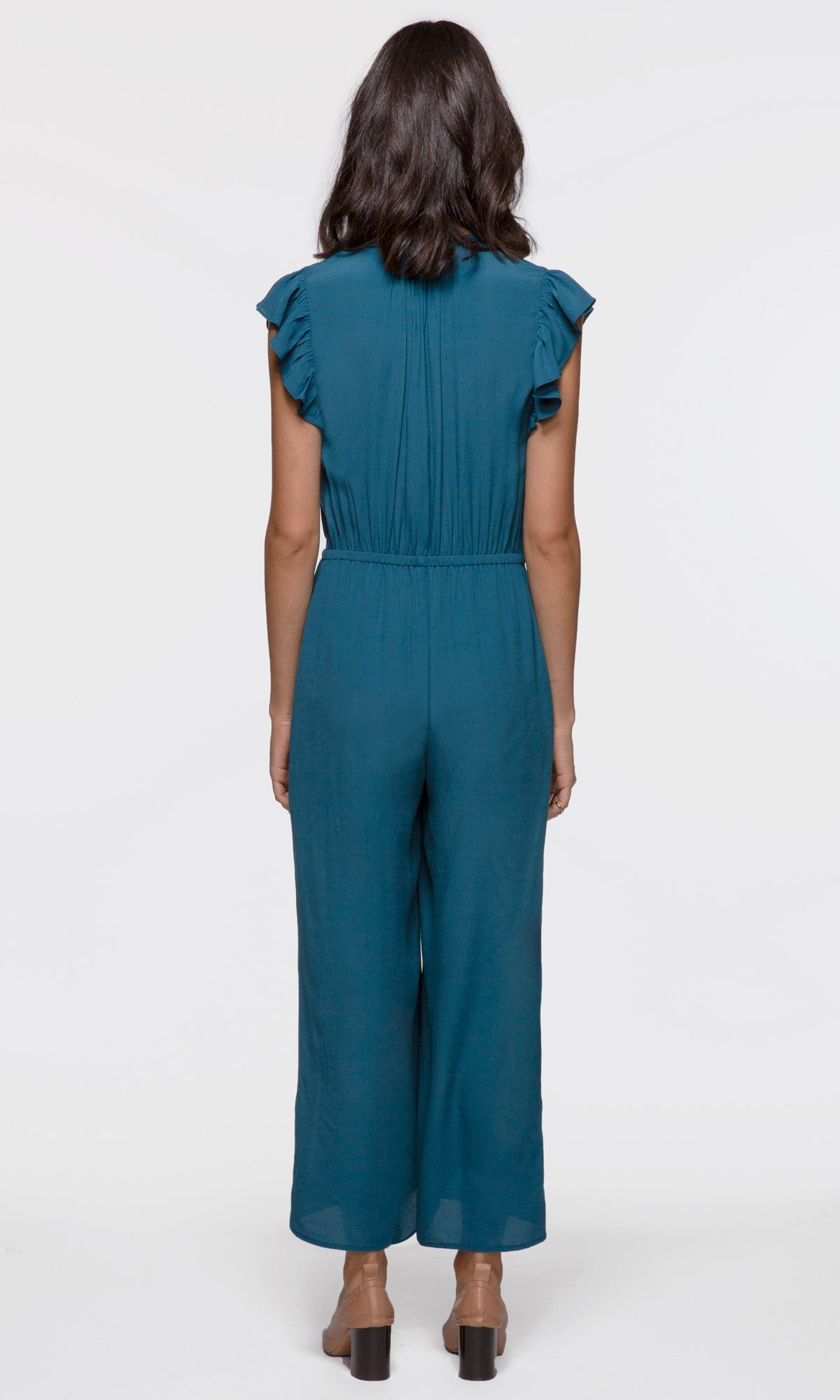 Daphne Flutter Sleeve Culotte Jumpsuit