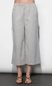 Alice Canvas Stripe Wide Leg Culottes