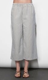 Alice Canvas Stripe Wide Leg Culottes