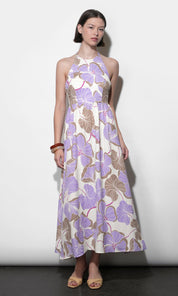 Ayla Braided Halter Strap Maxi Dress