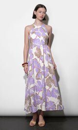 Ayla Braided Halter Strap Maxi Dress