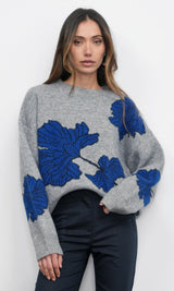 Bennett Intarsia Flower Sweater
