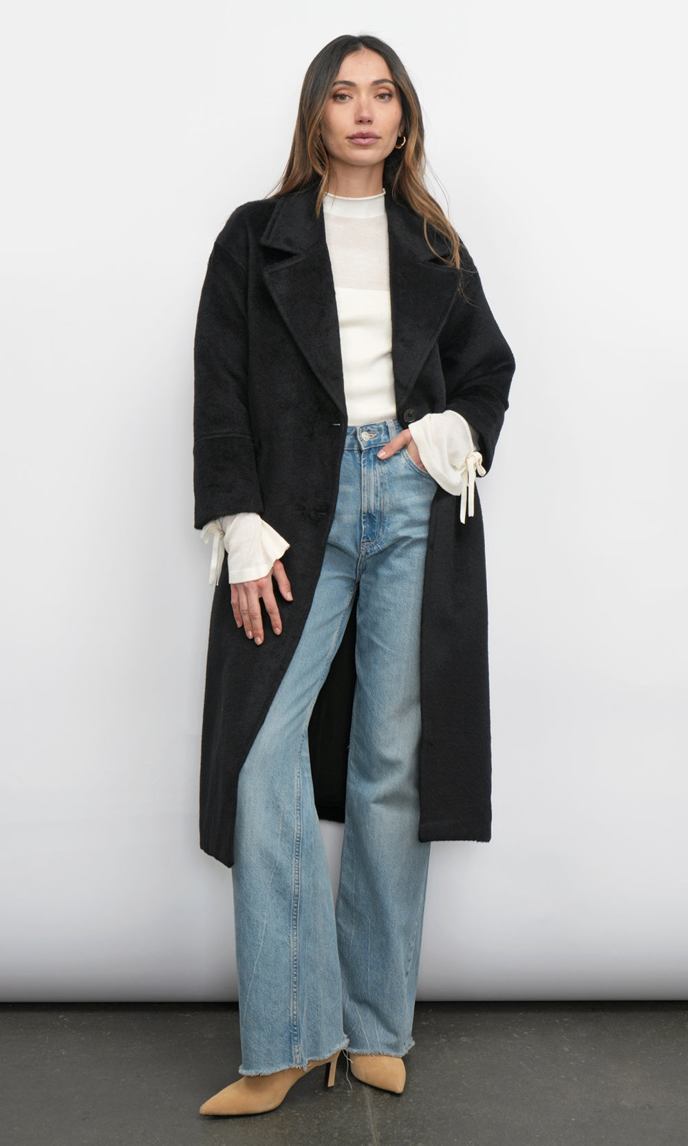 Bryce 3/4 Sleeve Long Coat