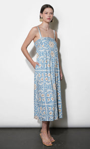 Callie Trapeze Back Cut Out Midi Dress