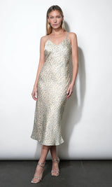 Cassandra Animal Midi Slip Dress