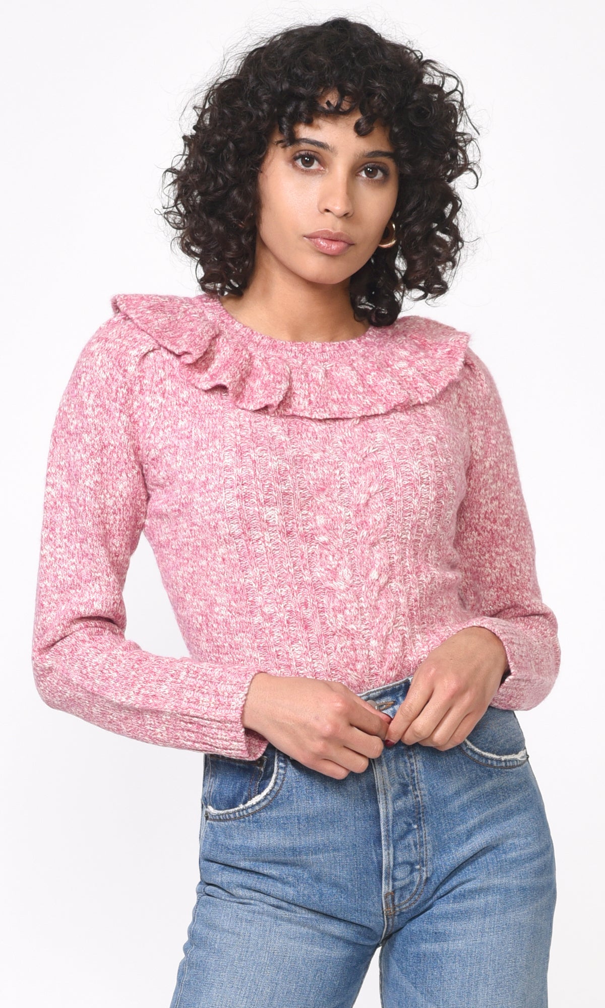Claris Cozy Lurex Knit Sweater