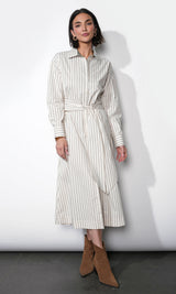 Cosette Open Back Shirt Dress