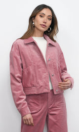 Dylanne Corduroy Jacket w/ Soft Jersey Lining