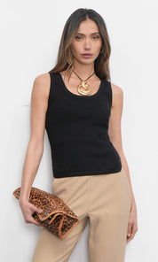 Ezra Side Slit Knit Tank