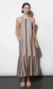 Faith Cross Back Strap Midi Dress