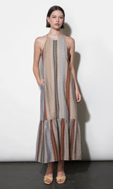 Faith Cross Back Strap Midi Dress