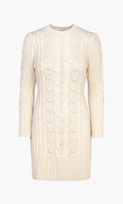 Greya Cable Knit Sweater Dress