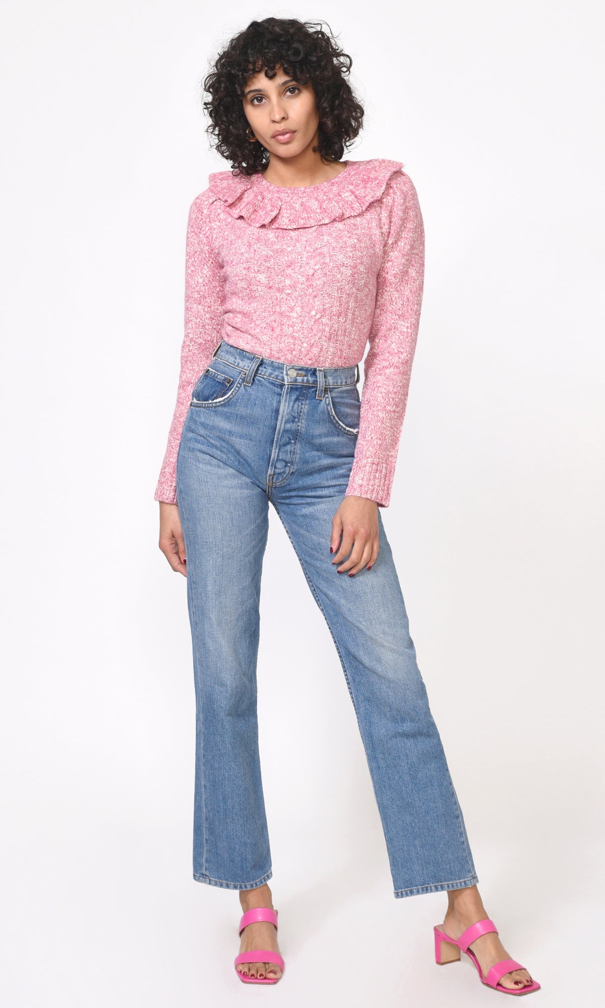 Claris Cozy Lurex Knit Sweater