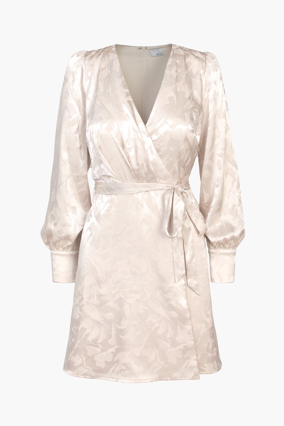 Pauline Jacquard Faux Wrap Dress - FINAL SALE