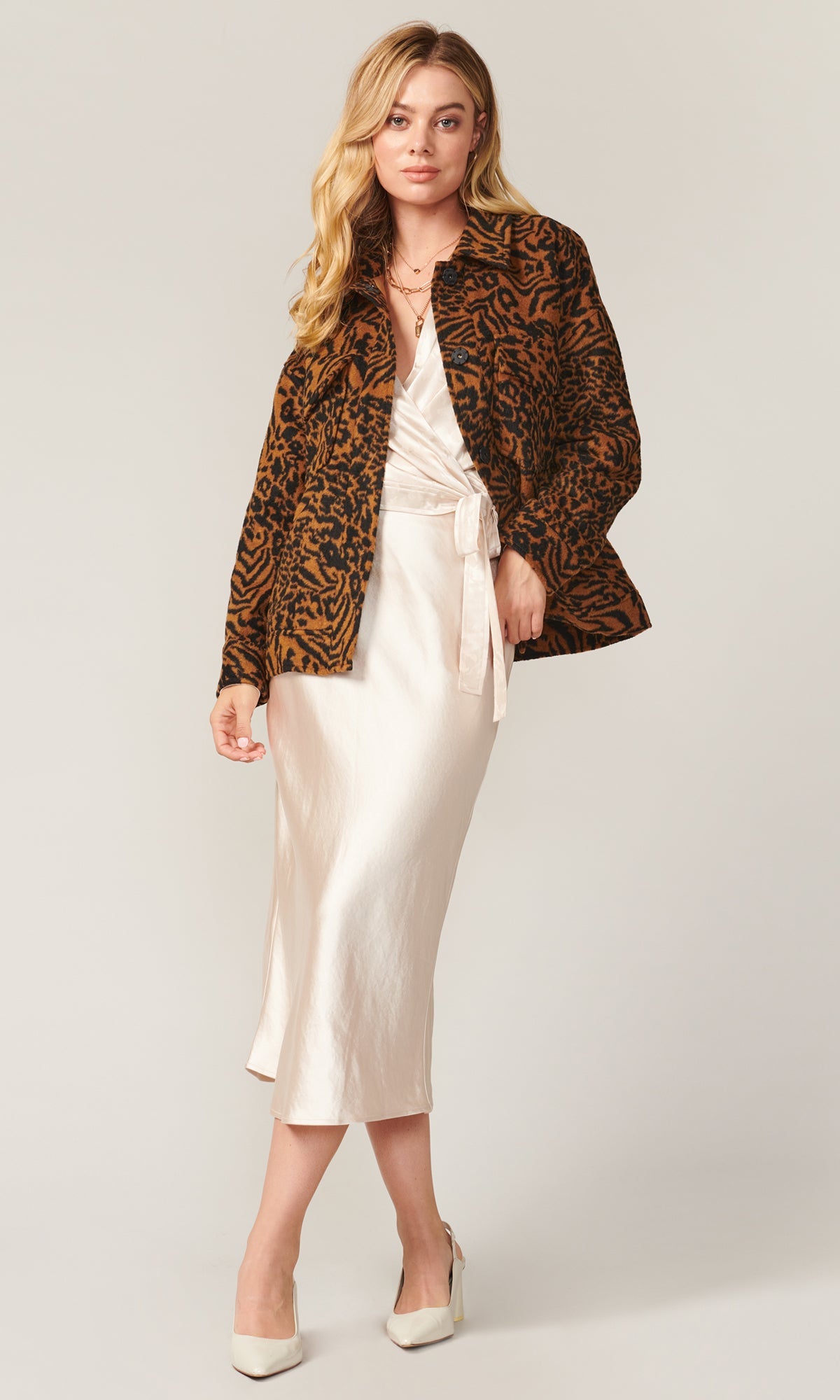 Sammie Oversized Leopard Jacket