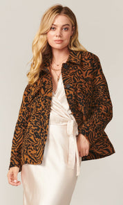 Sammie Oversized Leopard Jacket