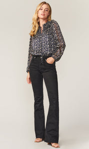 Maggie Floral Front Tie Blouse