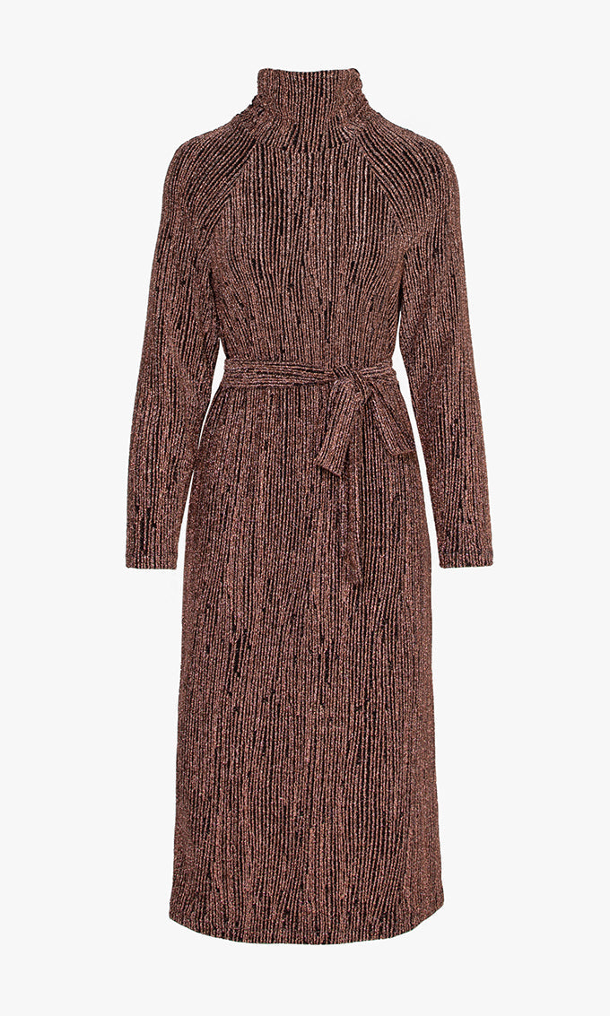 Savanah Lurex Knit Midi Dress