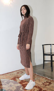 Savanah Lurex Knit Midi Dress