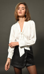 Lina Faux Leather Mini Skirt