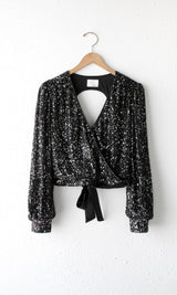 Eliza Open Back Sequin Top