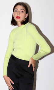 Alfred Ribbed Turtleneck Knit Top