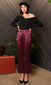 Glenda Satin Trouser